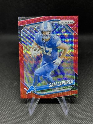2025 Panini Prizm #122 Sam LaPorta Red Wave #/149