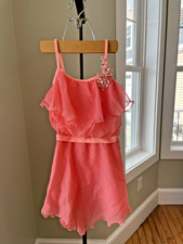 Tangerine jazz / lyric dance costume child large NWOT