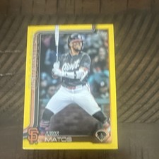 Topps 2024 Update Series Luis Matos #US29 Rookie San Francisco Giants Card. rookie card picture