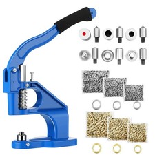 Eyelet Hole Punch Kit Grommet Tool Kit Hand Press Heavy Duty Eyelet Grommet M...