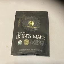 Sunwarrior Lions Mane Supplement Organic Mushroom Powder Lion's Mane, 5.3 oz