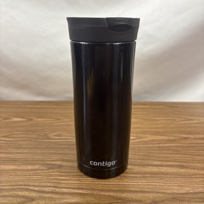 Contigo Couture Stainless Steel Travel Mug with SNAPSEAL Lid, Black, 16oz.