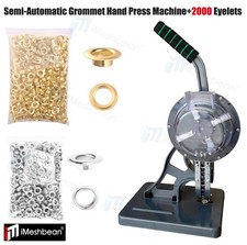 Semi-Automatic Grommet Machine Heavy Duty Hand Press 2000 3/8  Eyelets Tool 10mm