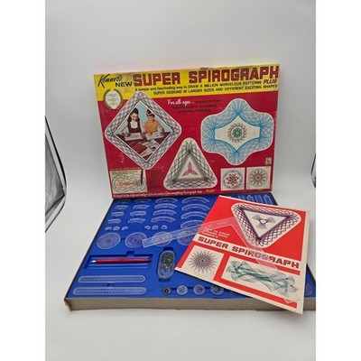 Vintage 1969 Kenner Super Spirograph No 2400 Original Box instructions Complete