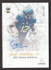 2019 Panini Luminance Football Rookie Ink AUTO Gold #RIGJ Gary Jennings Jr. /149