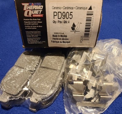 Wagner Brake PD905 Wagner ThermoQuiet PD905 Disc Brake Pad Set Ceramic