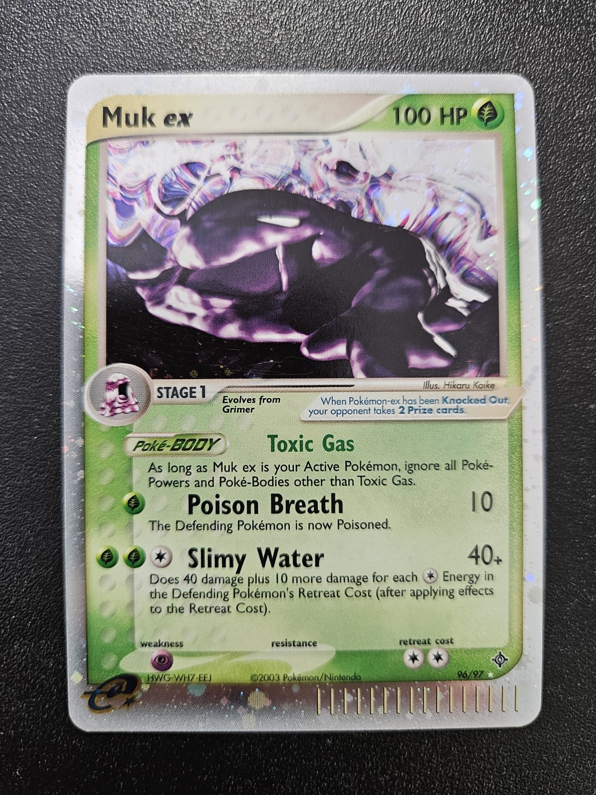 Pokemon EX Dragon Muk EX Ultra Rare Holo 96/97 NEAR MINT