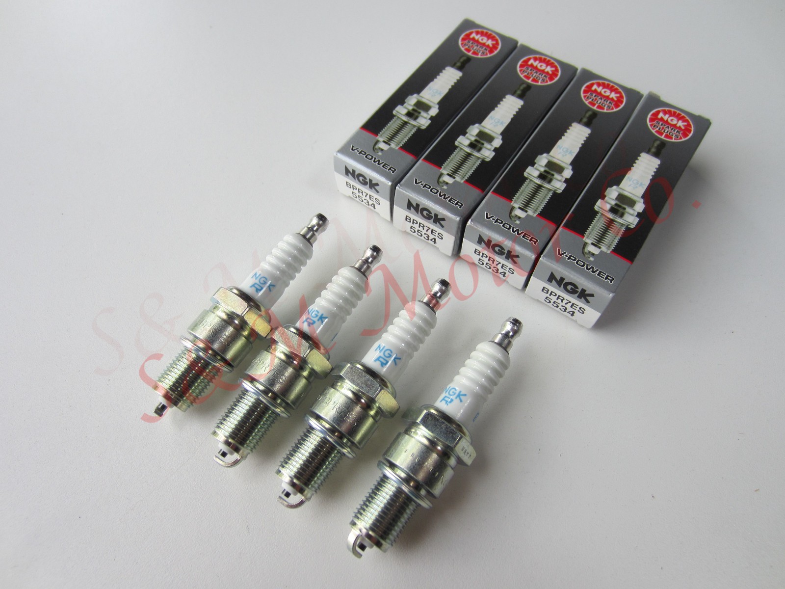 4 NGK SPARK PLUG BPR7ES BMW AIRHEAD
