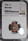 NGC MS-63 RB 1898 Indian Head Cent, Sharply Struck, Red-Brown specimen.