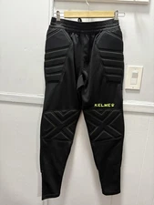 Kelme Pants Youth 14 Black Goalkeeper Padded Soccer Goalie Training Protection