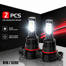 5202 Led Bulbs 6000k Xenon White Super Bright Fog Light Lamps High Power