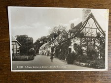 SHOTTERY ? Stratford on Avon Vintage RP Postcard 1938 E T W Dennis