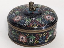 Ancienne boîte à couvercle cloisonné, Foo Dog, 4 x 5,25, PA6890MT