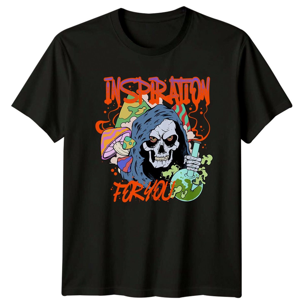 Camiseta gráfica Inspiration For You Grim Reaper arte psicodélico hombres mujeres