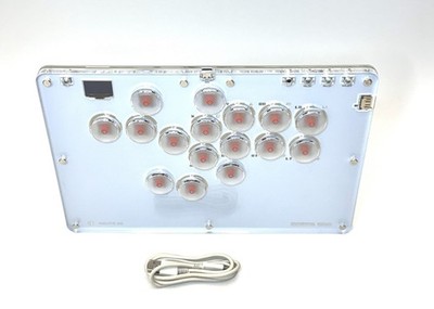 Haute42 T13 13-Button Arcade Stick with Kailh Red Low Profile Switches. Wie Neu 