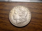 MORGAN SILVER DOLLAR 1885 NICE AU/BU TONED BEAUTY 90% SILVER DOLLAR