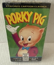 Porky Pig 4 Favorite Cartoon Classics VHS Tape 1992 New Sealed Vintage