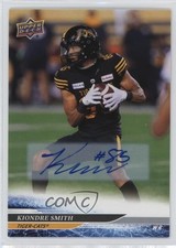 2025 Upper Deck CFL Auto Kiondre Smith #71 Auto l5j