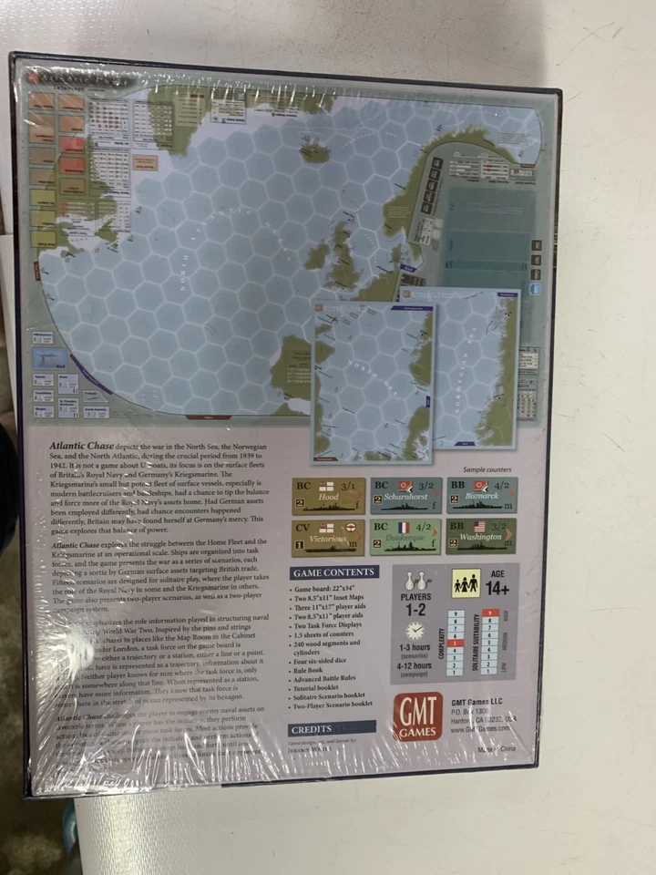 Atlantic Chase (GMT, 2021) New Mint wargame Mounted Board - image 3 of 4