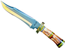 Impact Cutlery Custom Handle Fixed Blade Knives New 14" Handcrafted Bowie Knife