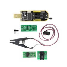 CH341A SOIC8 SOP8 Flash Chip EEPROM Programmer IC BIOS Test Clips 24 25 Series
