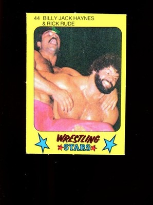 1986 Monty Gum Wrestling Stars #44 Billy Jack Haynes / Rick Rude