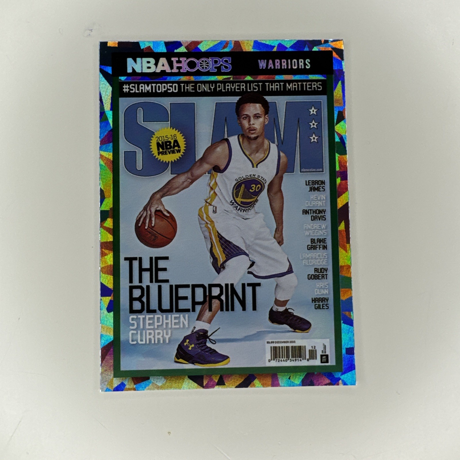 Aros de la NBA Panini 2021-22 Stephen Curry Green Ice SP