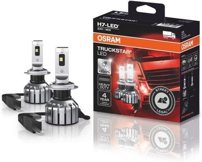 OSRAM TRUCKSTAR LED H7, Fern- und Abblendlicht für LKW, mit Straßenzulassung