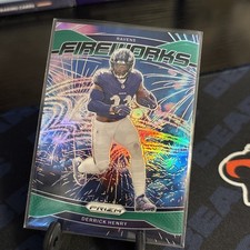 Derrick Henry 2024 Panini Prizm Baltimore Ravens Fireworks Green Prizm