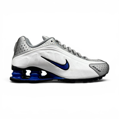 Nike GS Shox R4 Orlando White/Silver/Blue CW2626-100 Size 4Y - BRAND NEW W/O BOX