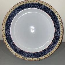 Confetti by SAKURA Stoneware 12.5” Chop Plate Serving Platter Plate Indonesia 97