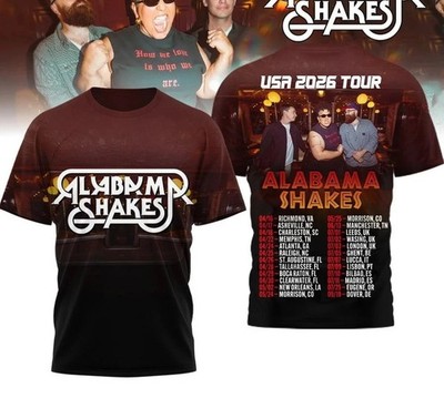 Al...aba..ma Sha..kes USA 2026 Tour AOP 3D T-Shirt 3D AOP S-6XL PP2722