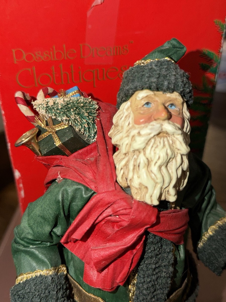 Vintage 1988 Possible Dreams Clothtique Old World Santa Claus