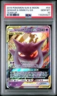 PSA 10 GEM MINT  2019 POKEMON SUN & MOON TEAM UP #53 GENGAR & MIMIKYU GX