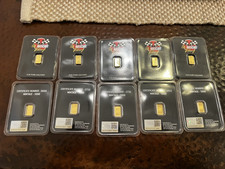 NASCAR 24k .5 gram Gold Bar .9999 Mexico International Cup Certified Buillion 7464.83 per troy oz