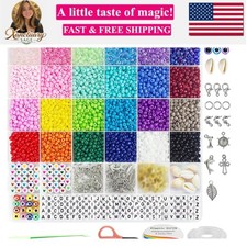 4mm Glass Beads for Jewelry Making, 24 Colors Bracelet Making Kit