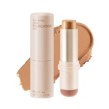 Full Coverage Concealer with Brush, Dual Ended Foundation Makeup Stick, Long Las