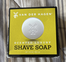 Van Der Hagen Scented Hypoallergenic Vegetable-Based Shave Soap 3.5 oz