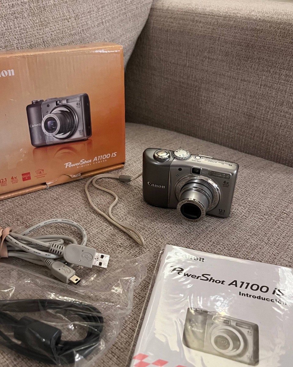 Canon PowerShot A1100 IS 12.1MP Digital Camera - Gray for sale