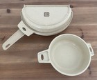 (2) Vintage Littonware Microwave Cookware Omelet Pan & Bowl