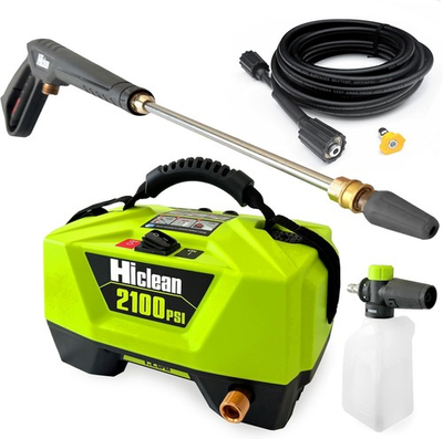 #ad Hiclean Electric Pressure Washer 2100 PSI Portable with Foam Cannon $232.99