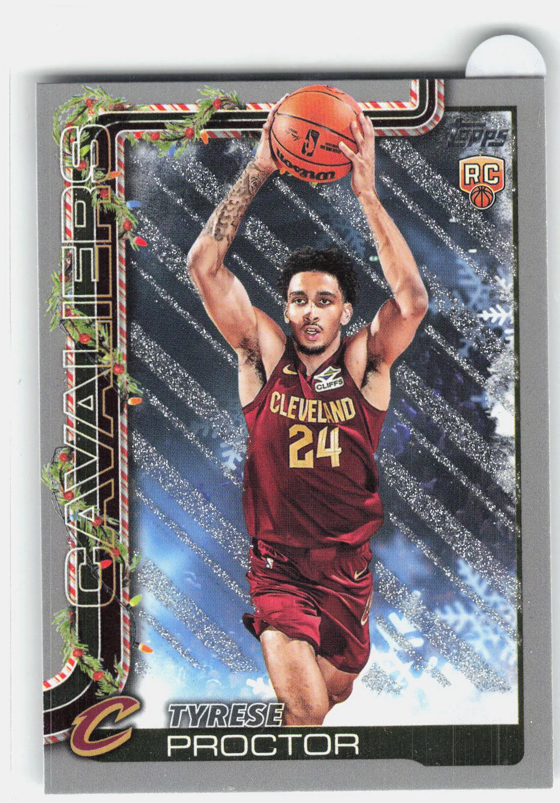 2025-26 Topps Holiday #H200 Tyrese Proctor Glitter Holiday