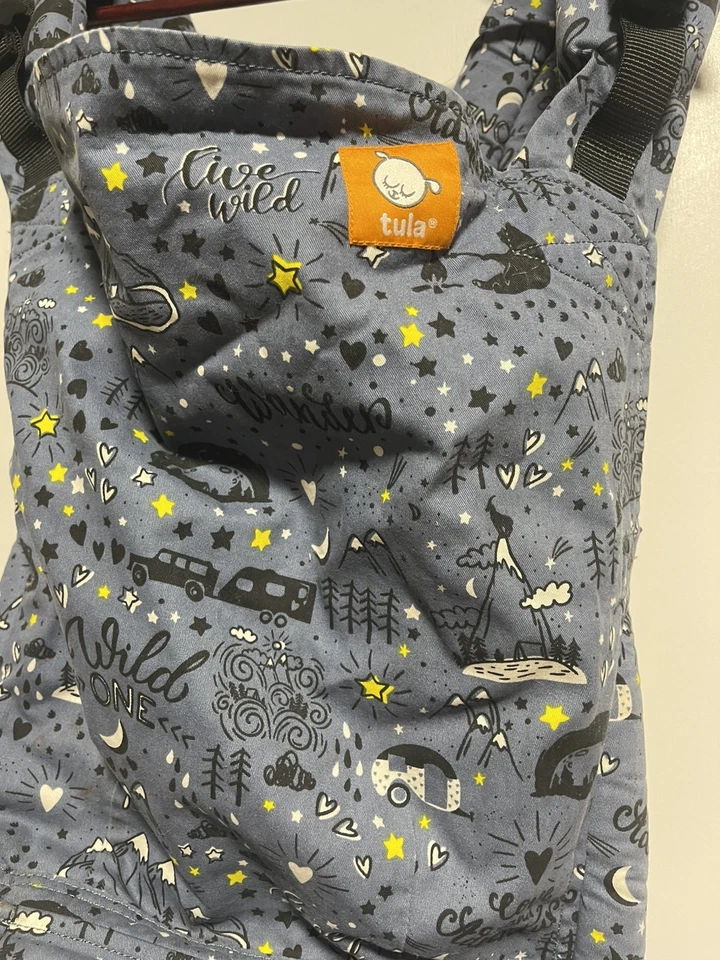 Portabebés Tula Explore azul oscuro vivo salvaje Foto 3 de 4