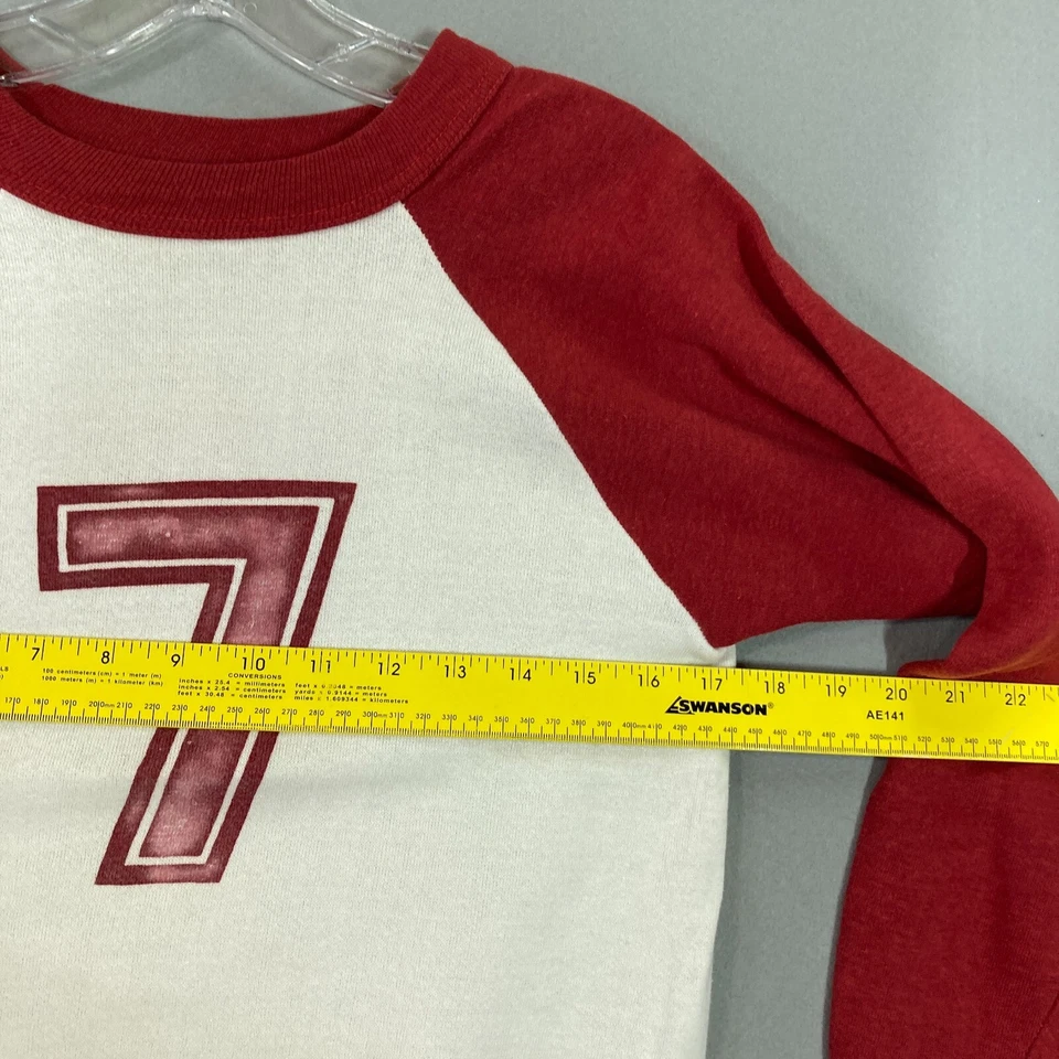 Sudadera De Colección Años 70 Montgomery Ward Raglán Juvenil L 14-16 Se Ajusta a Mujer XS #7 Jersey Foto 3 de 4