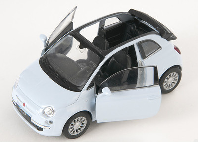 SPEDIZIONE FLASH FIAT 500 C 2010 AZZURRO COLORE PICCIONE MODELLO - Foto 7