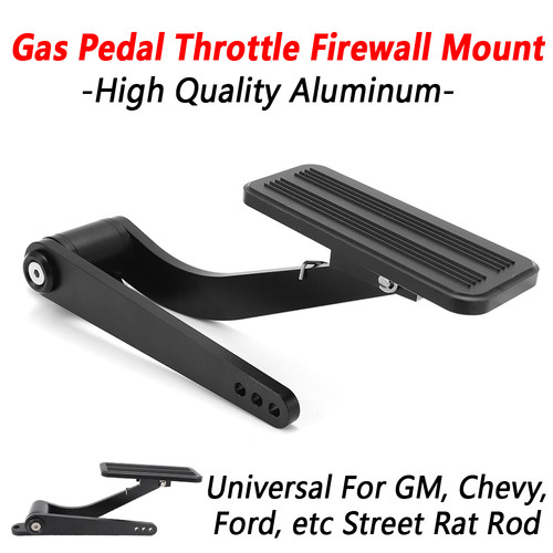 Firewall Radiator Rod Mount For GM Universal Black Aluminum Gas Pedal Throttle Firewall Mount ...