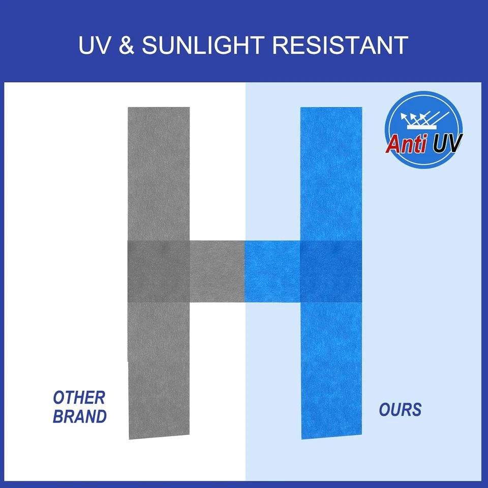 72 Rolls Blue Painters Masking Tape, 2 Inch x 60 Yards 5.5 Mil, Walls Painting - Image 3 of 4