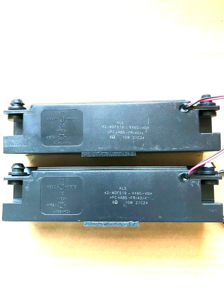 TCL - 43S431- SPEAKER - 6 0HMS. 10 WATTS . LT/RT . ( 2 ) with cable. - Image 2 of 3