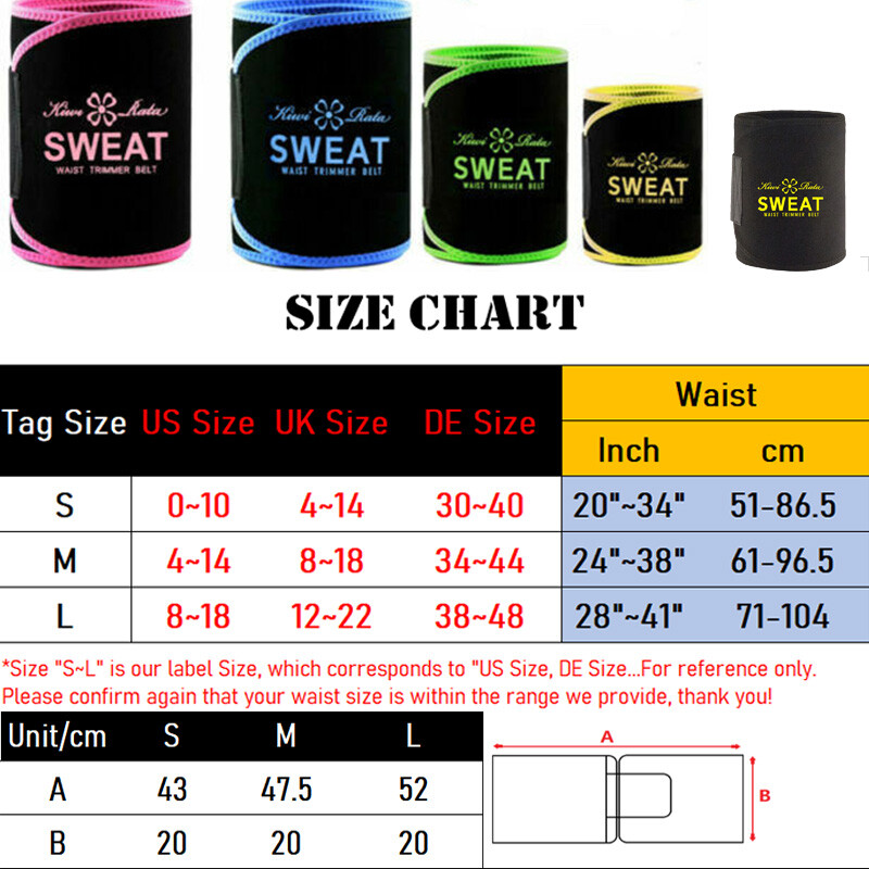 Tummy Trimmer Sweet Sweat Belt Size Chart Trimmer Belt Sweet Sweat