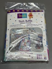 Vintage Disney  s Winnie The Pooh True Friends Crib Dust Ruffle New In Package